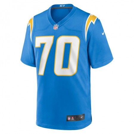 Camiseta Hombre Los Angeles Chargers Rashawn Slater 70 Nike Azul 2021 NFL Draft